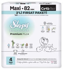 Sleepy Bio Natural 2'li Fırsat Paketi Maxi (4) 82 Adet