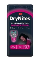 Huggies Bebek Bezi Dry Nites Large Kız 27-57 kg 9 Ped