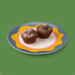 Kitchen Granny Tatlı Tabağı - Mavi / Sarı - 19 cm