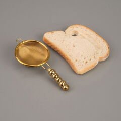 Çelik Çay Süzgeci - Gold