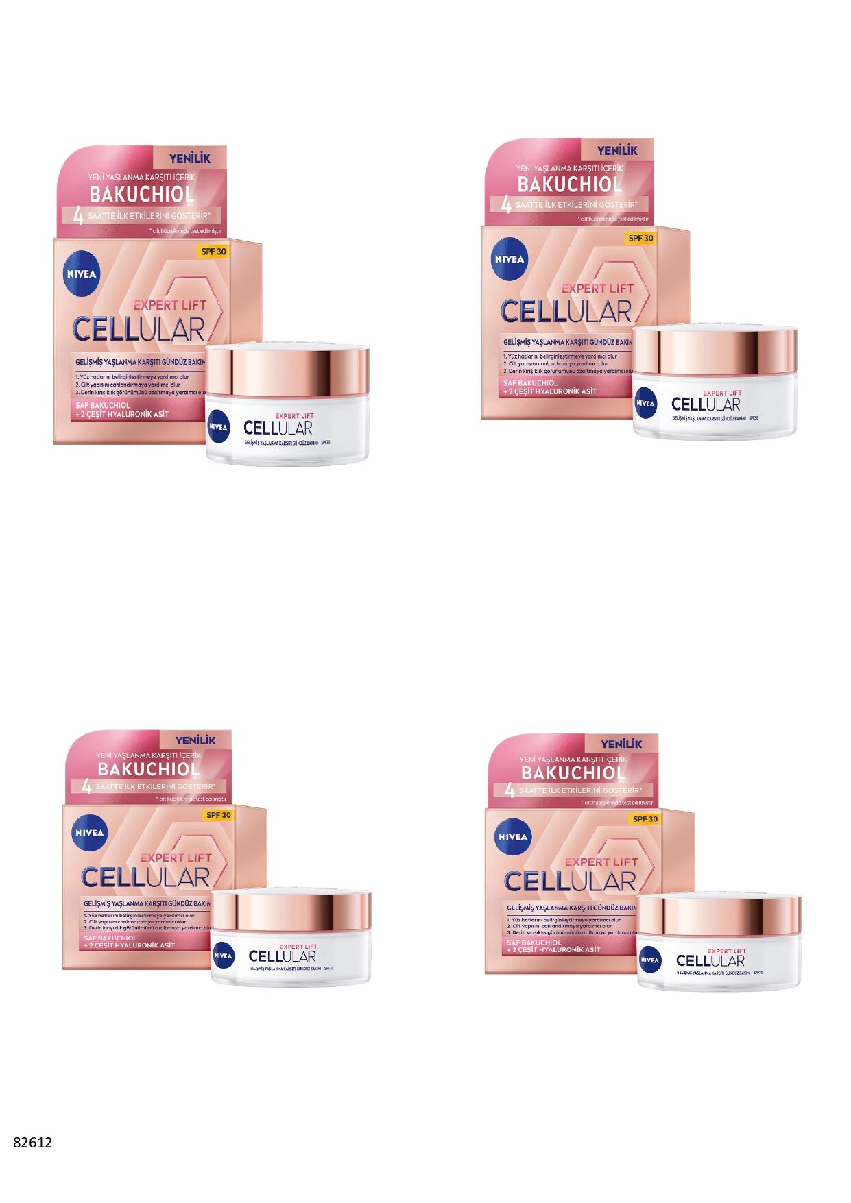 82612 NIVEA CELLULAR EXPERT LIFT YAŞLANMA KARŞITI GÜNDÜZ KREMİ  4 ADET