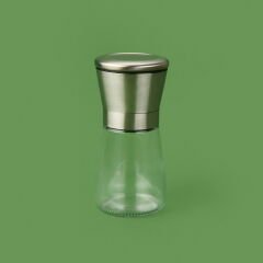 Tuz ve Biber Değirmeni - Şeffaf / Gri - 13 cm