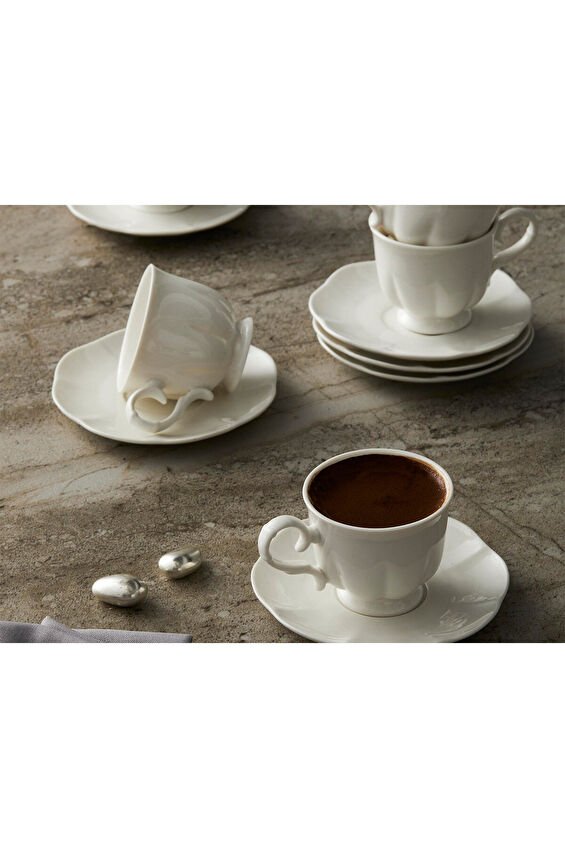 Pera Kahve Fincan Takımı 12 Parça 90 cc