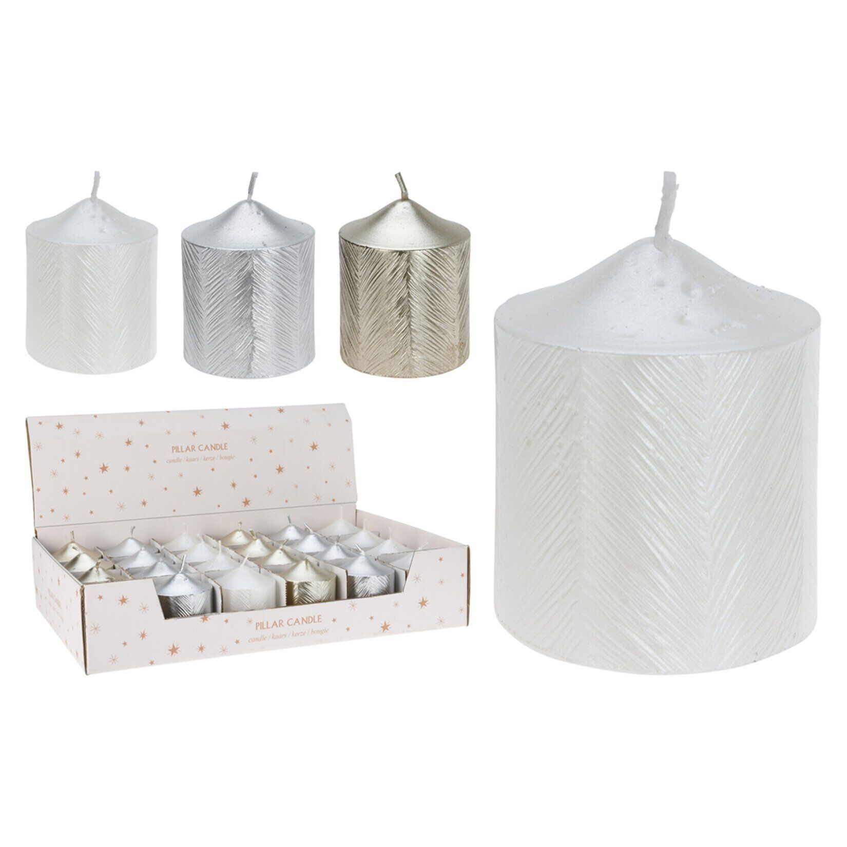 Koopman Metalik Mum 6 Cm