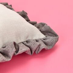 Soft Maia Sandalye Minderi - Gri - 40x40 cm