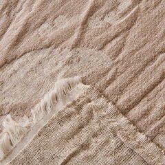 Soft Palmyra Çift Kişilik Müslin Pike - Bej - 230x240 cm