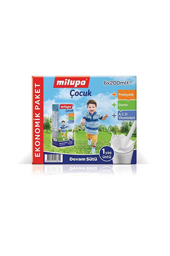 Milupa Çocuk Devam Sütü 6 x 200 ml