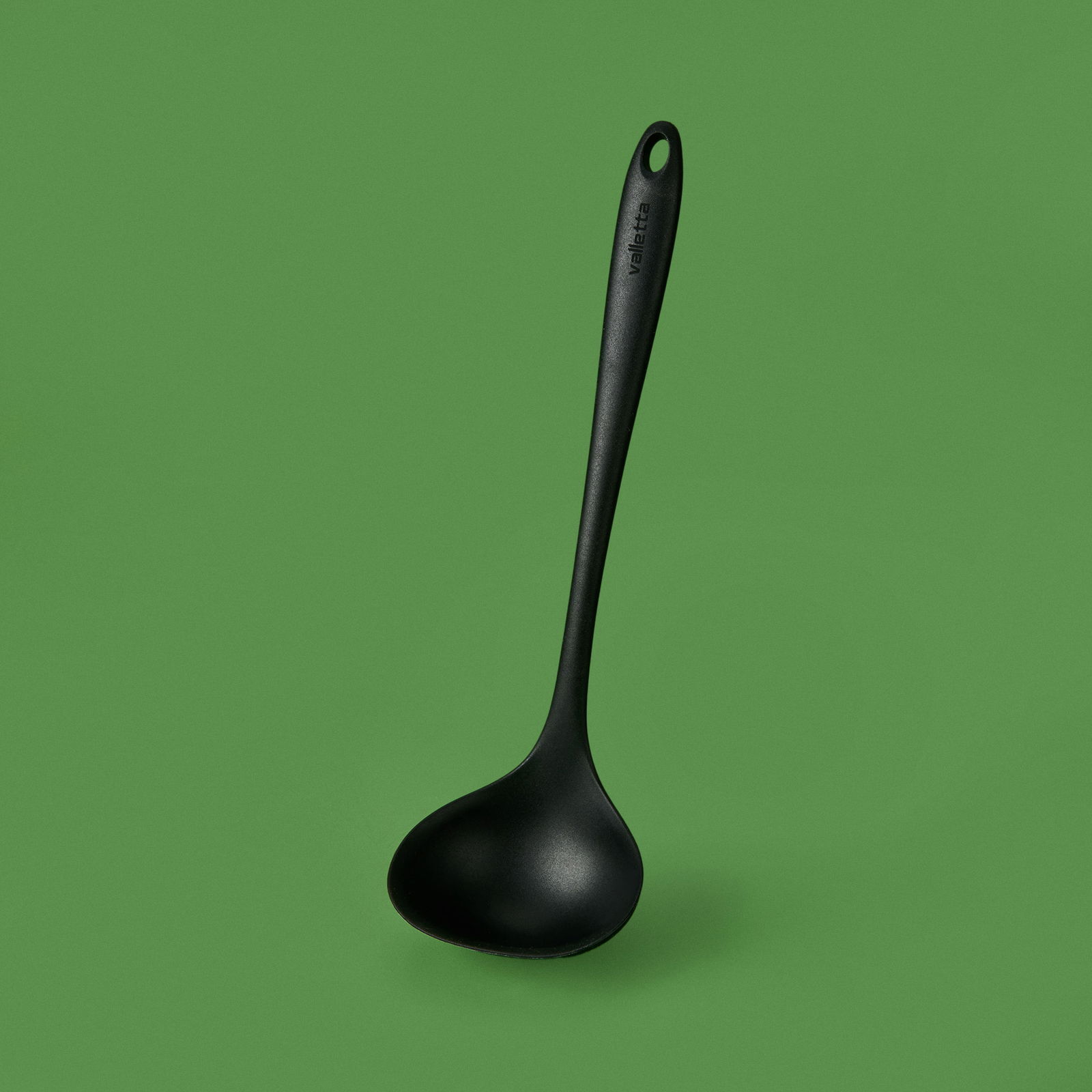 Tekli Silikon Geniş Servis Kepçesi - Siyah