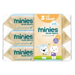 Minies Islak Havlu 3X72'li
