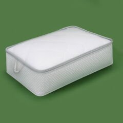 Home Yatak Altı Şeffaf Baza Hurcu - Gri - 80x50x20 cm