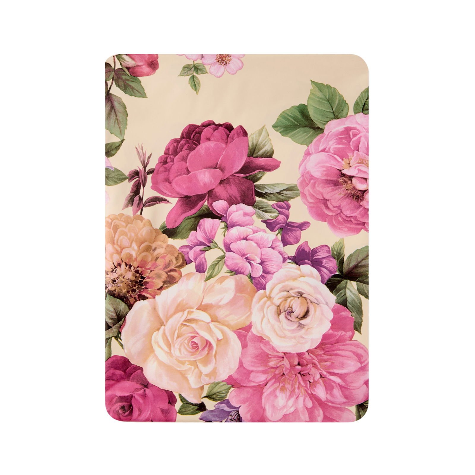 Time Çiçek Desenli Pvc Masa Örtüsü - Renkli - 140x140 cm