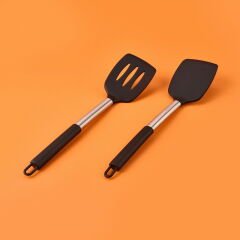 Morenita 2 Parça Silikon Servis Seti - Gri / Siyah