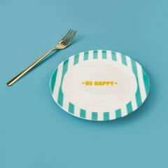 Kitchen Be Happy Tatlı Tabağı - Yeşil - 19 cm