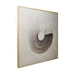 Deco Zoe Tablo - Ekru - 100x100 cm