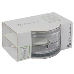 Paşabahçe Bistro Şeffaf Küllük 2'Li