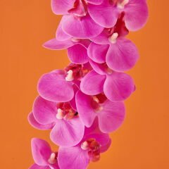 Orkide Yapay Çiçek - Pembe - 58 cm