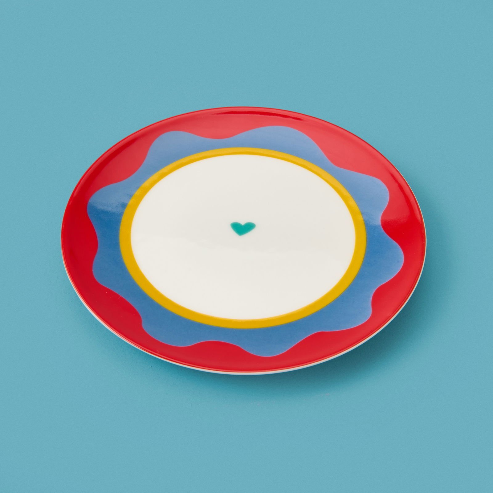 Kitchen Granny Tatlı Tabağı - Kırmızı / Yeşil - 19 cm