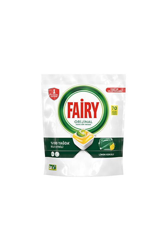 Fairy 70'li Bulaşık Makinası Tableti Hepsi Bir Arada