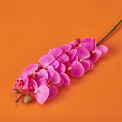 Orkide Yapay Çiçek - Pembe - 58 cm