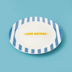 Kitchen Love Nature Tatlı Tabağı - Mavi - 19 cm