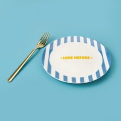 Kitchen Love Nature Tatlı Tabağı - Mavi - 19 cm