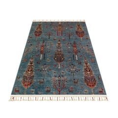 Halı Antique Aqua Makine Halısı - Mavi - 160x230 cm