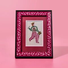 Deco İnstrumentistas Çerçeve - Pembe / Beyaz - 15x21 cm