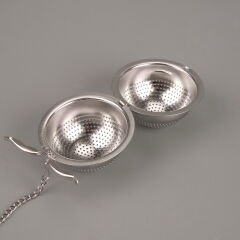 Yuvarlak Bitki Çayı Süzgeci - Gri