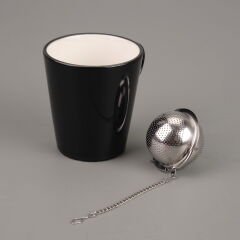 Yuvarlak Bitki Çayı Süzgeci - Gri