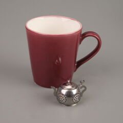 Oval Bitki Çayı Süzgeci - Gri