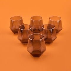 Harper 6'lı Cam Bardak - Füme - 320 ml