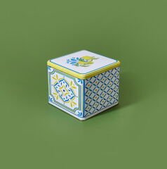 Limon Desenli Kare Kutu - Renkli - 14 cm