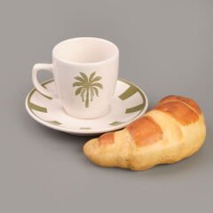 Kitchen Palm 4 Parça Kahve Fincanı Takımı - Renkli - 90 ml