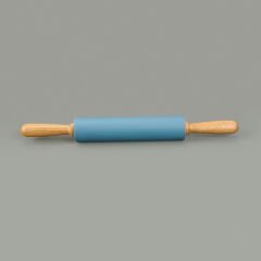 Ahşap Saplı Silikon Merdane - Asorti - 46 cm