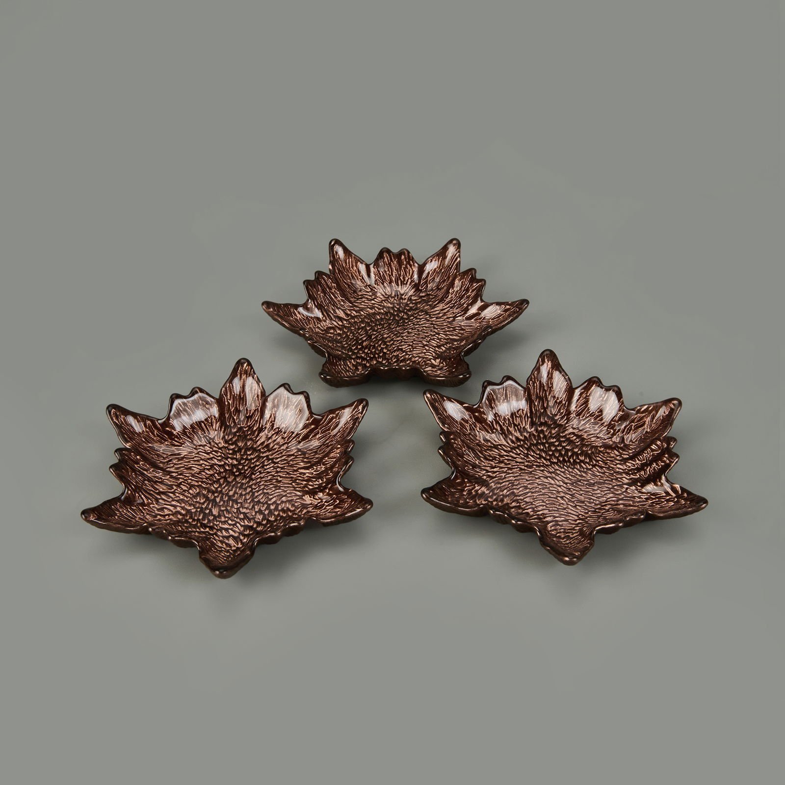 Kitchen Armoni 3'lü Çerezlik - Kahverengi - 15 cm