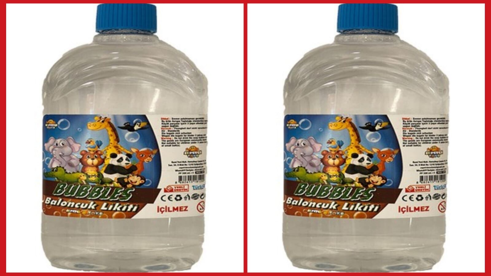 Baloncuk Likidi Baloncuk Sıvısı Tabanca Suyu 500 ML*2 ADET