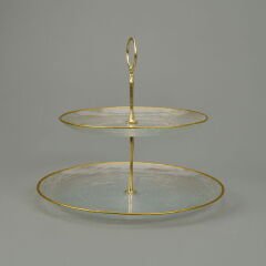 Kitchen Paloma 2 Katlı Kurabiyelik - Şeffaf / Altın