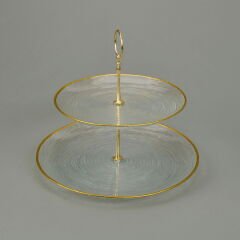 Kitchen Paloma 2 Katlı Kurabiyelik - Şeffaf / Altın