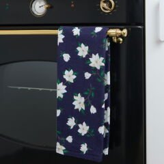 Soft Daisy Mutfak Havlusu - Lacivert - 40x66 cm