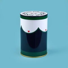 Amore Yuvarlak Tekli Metal Kutu - Renkli - 900 ml