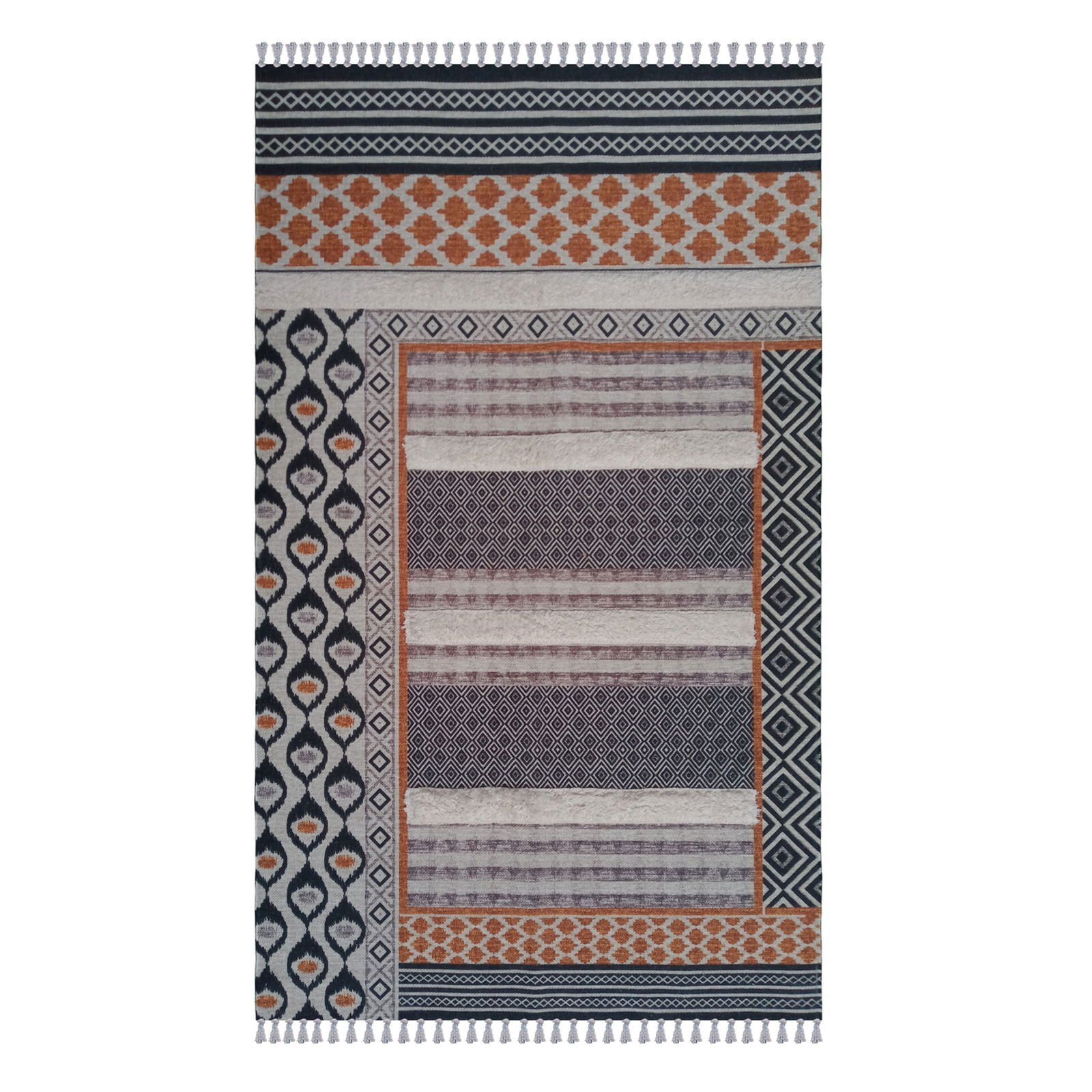 Home MR08 Tafting Pamuklu Kilim - Renkli - 120x180 cm