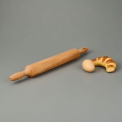 Ahşap Merdane - Açık Kahverengi - 46 cm