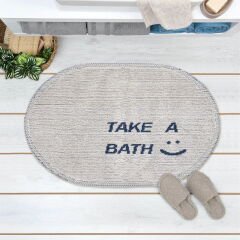 Soft Take A Bath Banyo Paspası - Ekru - 50x80 cm