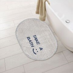 Soft Take A Bath Banyo Paspası - Ekru - 50x80 cm