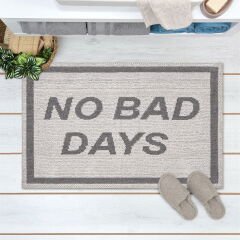 Soft No Bad Days Banyo Paspası - Ekru - 50x80 cm