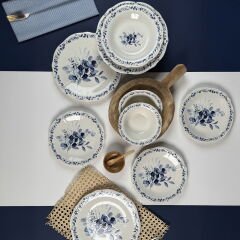 Kitchen Blueness 24 Parça Yemek Takımı - Renkli