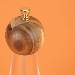 Akrilik Tuz Karabiber Öğütücü - Açık Kahverengi - 24 cm