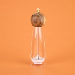 Akrilik Tuz Karabiber Öğütücü - Açık Kahverengi - 24 cm