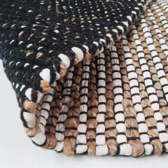 Home ET101 Etna Jüt Örgü Halı - Renkli / Beyaz - 120x180 cm