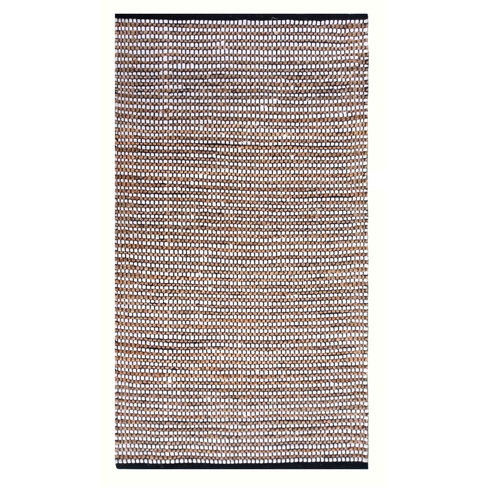 Home ET101 Etna Jüt Örgü Halı - Renkli / Beyaz - 120x180 cm